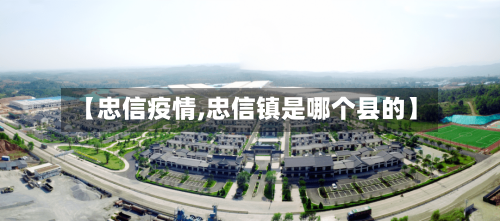 【忠信疫情,忠信镇是哪个县的】-第2张图片