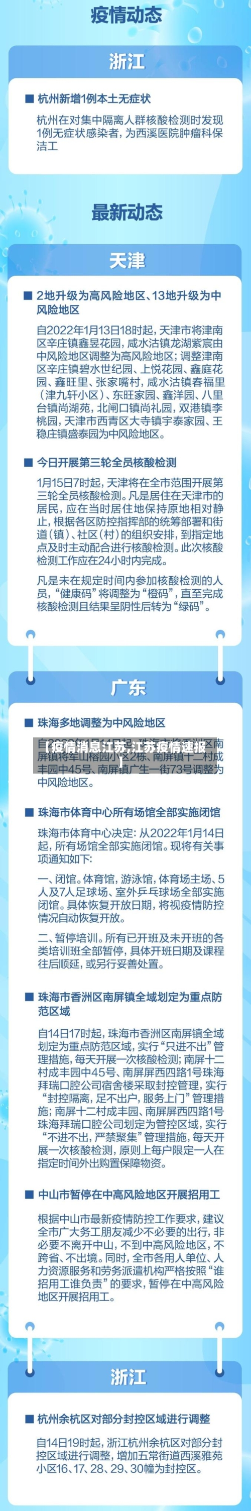 【疫情消息江苏,江苏疫情速报】