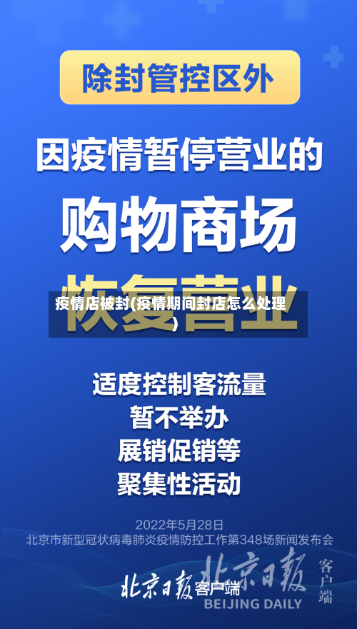 疫情店被封(疫情期间封店怎么处理)-第2张图片
