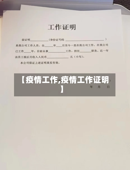 【疫情工作,疫情工作证明】-第2张图片
