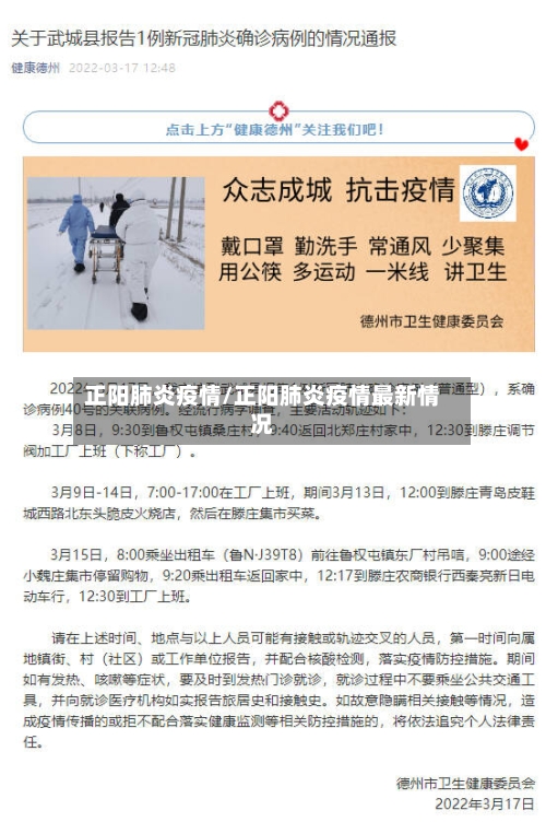 正阳肺炎疫情/正阳肺炎疫情最新情况-第2张图片