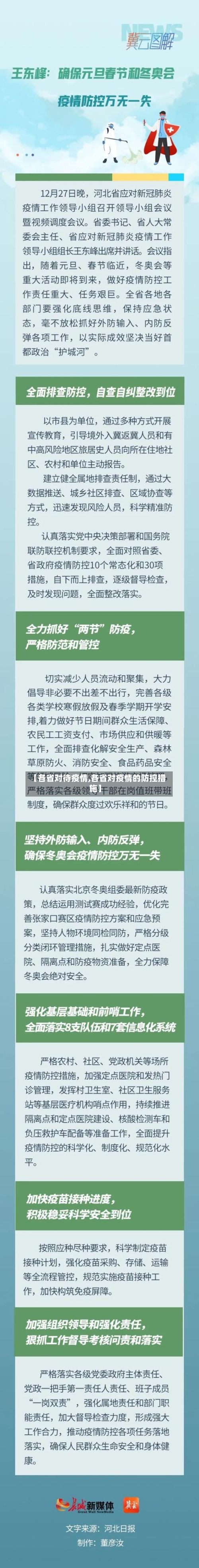 【各省对待疫情,各省对疫情的防控措施】
