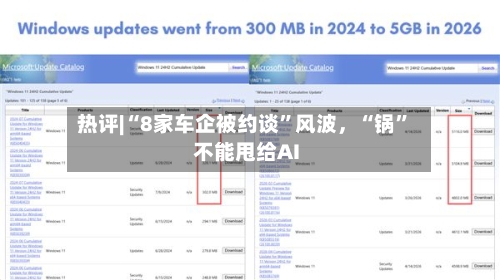 热评|“8家车企被约谈”风波，“锅	”不能甩给AI-第2张图片