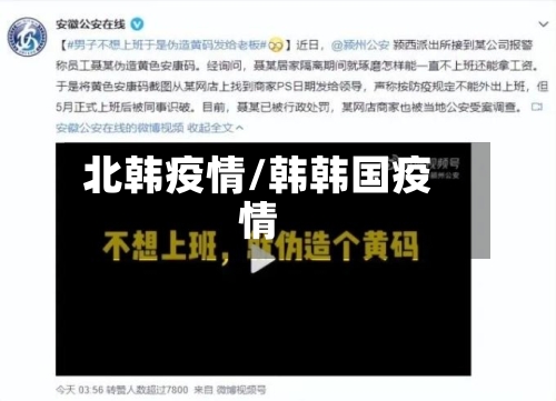 北韩疫情/韩韩国疫情-第2张图片