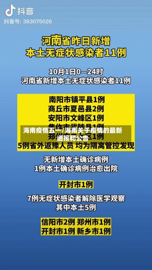 海南疫情五一/海南关于疫情的最新通报和公告