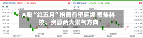 A股“红五月”格局有望延续 聚焦科技、资源两大景气方向
