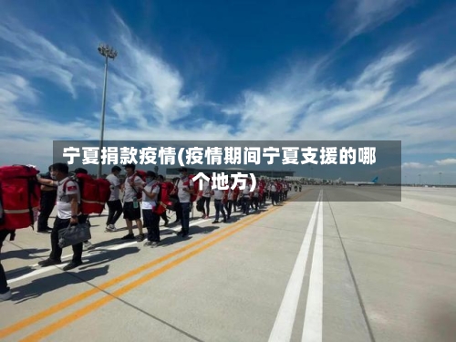 宁夏捐款疫情(疫情期间宁夏支援的哪个地方)-第3张图片
