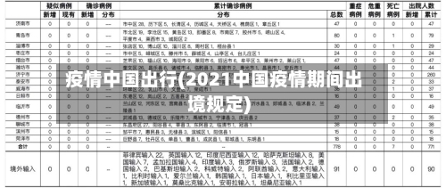 疫情中国出行(2021中国疫情期间出境规定)-第2张图片