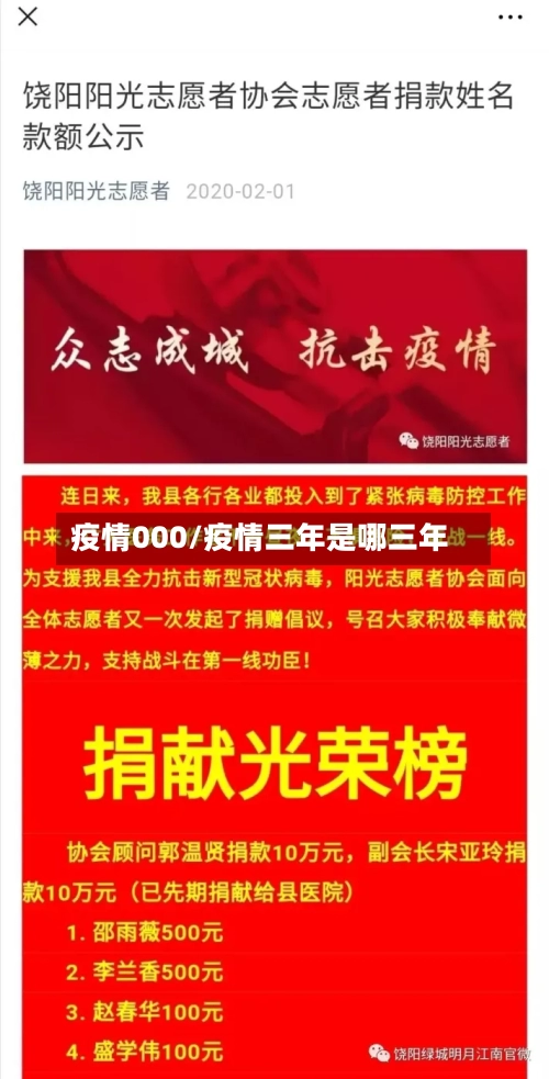 疫情000/疫情三年是哪三年-第2张图片