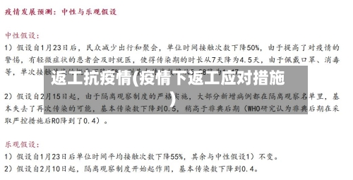 返工抗疫情(疫情下返工应对措施)