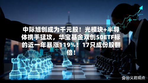 中际旭创成为千元股！光模块+半导体携手猛攻	，华宝基金双创50ETF标的近一年暴涨119%！17只成份股翻倍！-第2张图片