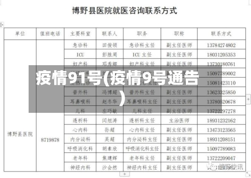 疫情91号(疫情9号通告)-第2张图片