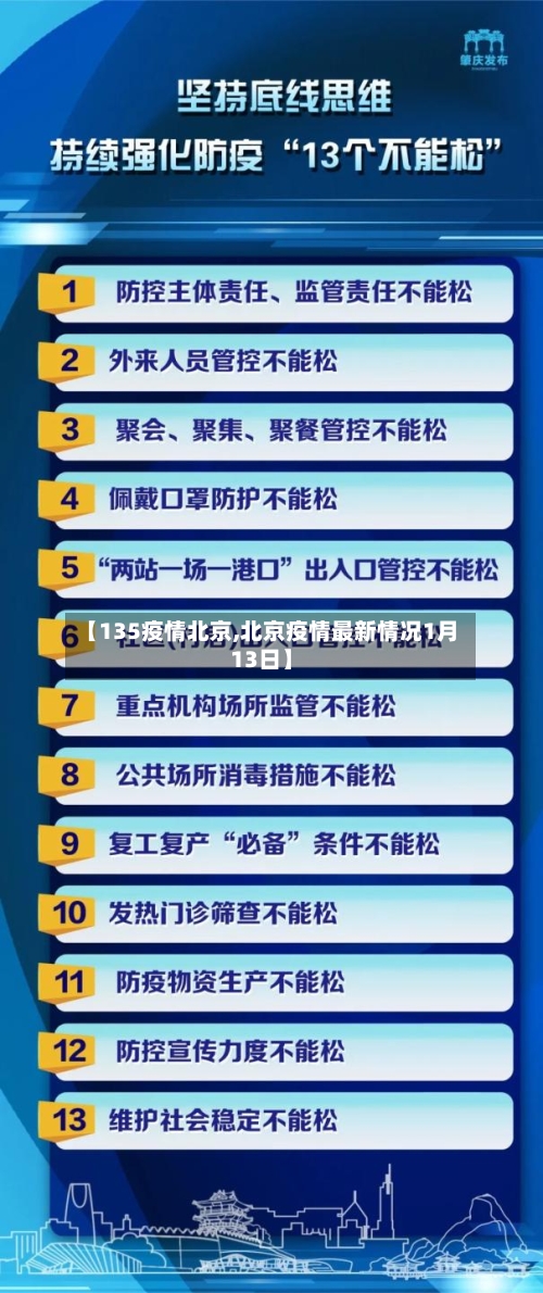 【135疫情北京,北京疫情最新情况1月13日】
