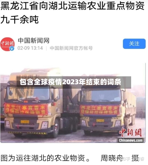 包含全球疫情2023年结束的词条