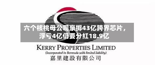 六个核桃母公司豪掷43亿跨界芯片，浮亏4亿仍要分红18.9亿