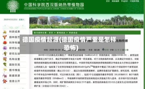 德国疫情起源(德国疫情严重是怎样恐怖)