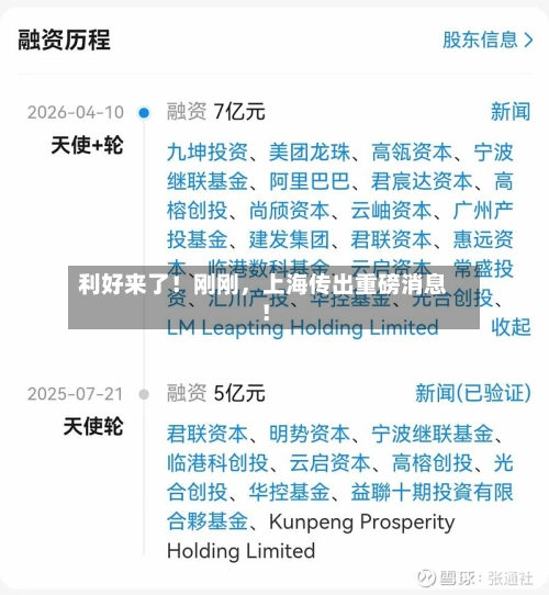 利好来了！刚刚，上海传出重磅消息！