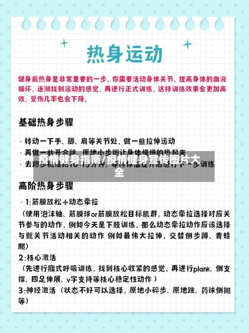 疫情健身指南/疫情健身宣传图片大全