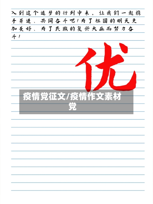 疫情党征文/疫情作文素材党