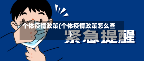个体疫情政策(个体疫情政策怎么查)