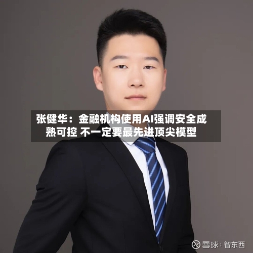 张健华：金融机构使用AI强调安全成熟可控 不一定要最先进顶尖模型