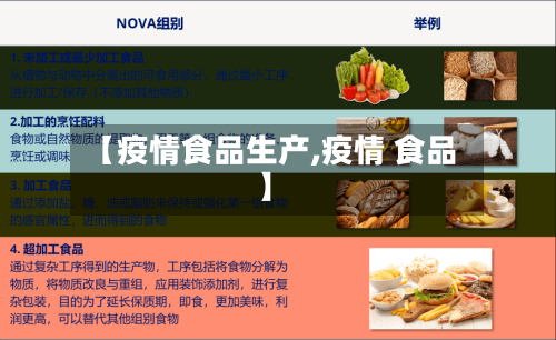 【疫情食品生产,疫情 食品】