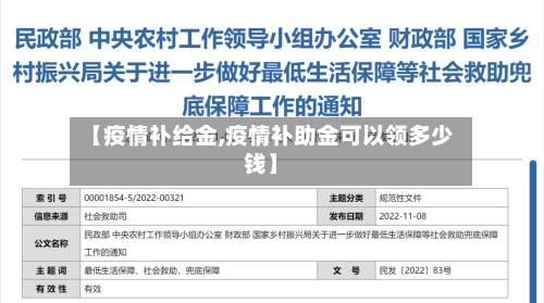 【疫情补给金,疫情补助金可以领多少钱】