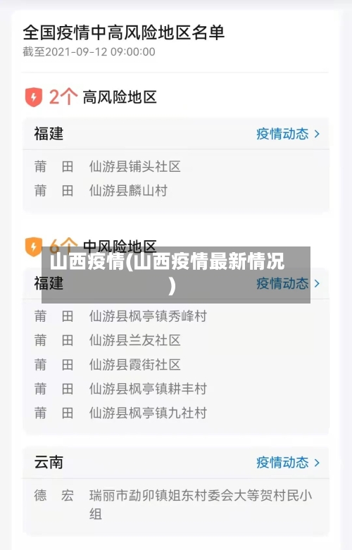 山西疫情(山西疫情最新情况)