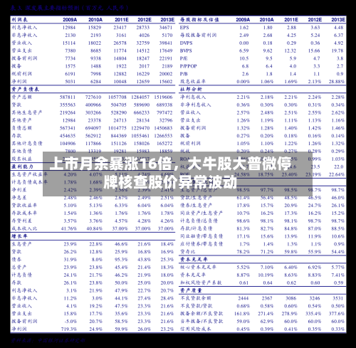 上市月余暴涨16倍，大牛股大普微停牌核查股价异常波动
