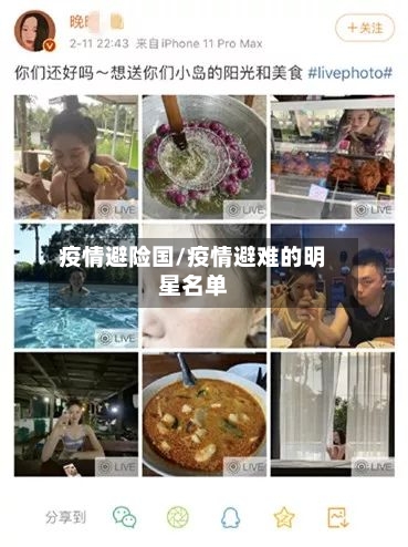 疫情避险国/疫情避难的明星名单