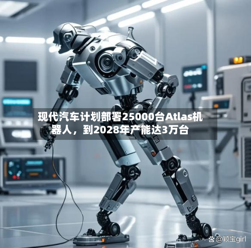 现代汽车计划部署25000台Atlas机器人，到2028年产能达3万台