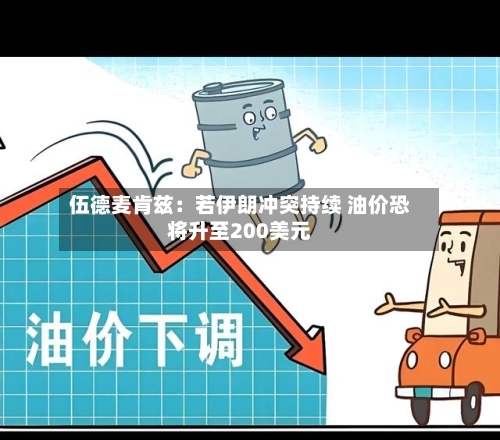 伍德麦肯兹：若伊朗冲突持续 油价恐将升至200美元