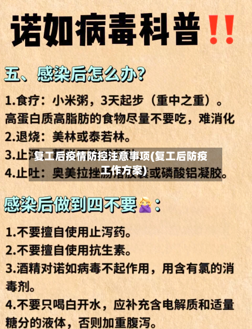 复工后疫情防控注意事项(复工后防疫工作方案)