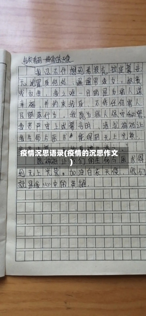 疫情沉思语录(疫情的沉思作文)