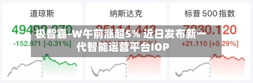 极智嘉-W午前涨超5% 近日发布新一代智能运营平台IOP
