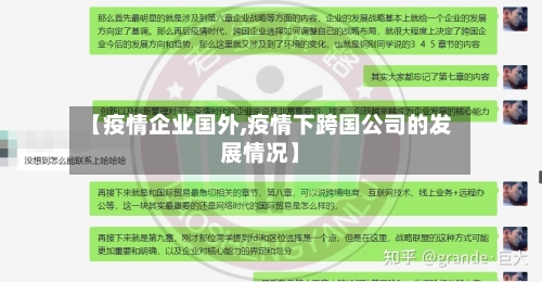 【疫情企业国外,疫情下跨国公司的发展情况】