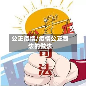 公正疫情/疫情公正司法的做法
