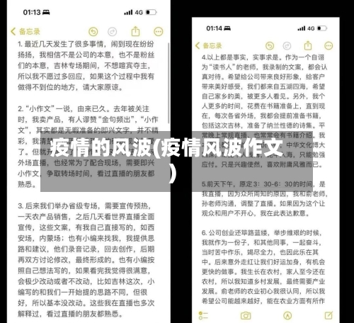 疫情的风波(疫情风波作文)