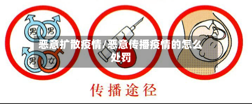 恶意扩散疫情/恶意传播疫情的怎么处罚