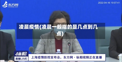 凌晨疫情(凌晨一般指的是几点到几点)