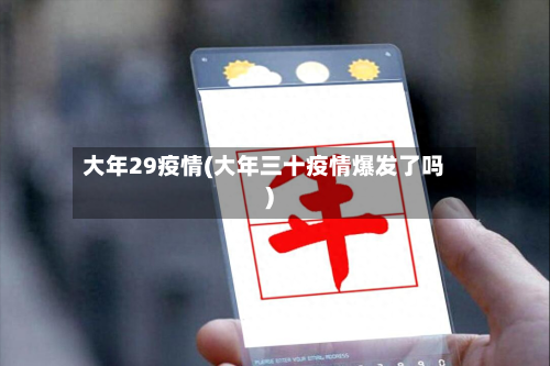 大年29疫情(大年三十疫情爆发了吗)