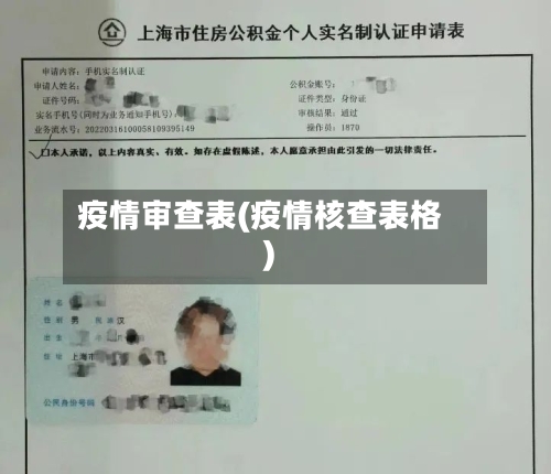 疫情审查表(疫情核查表格)