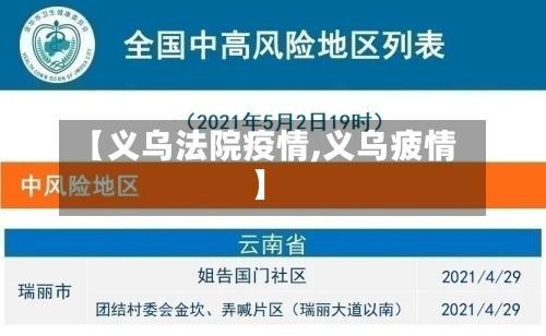 【义乌法院疫情,义乌疲情】