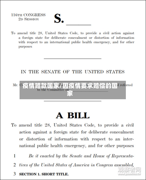 疫情赔款国家/因疫情要求赔偿的国家