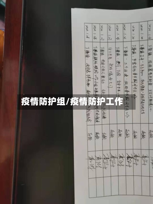疫情防护组/疫情防护工作