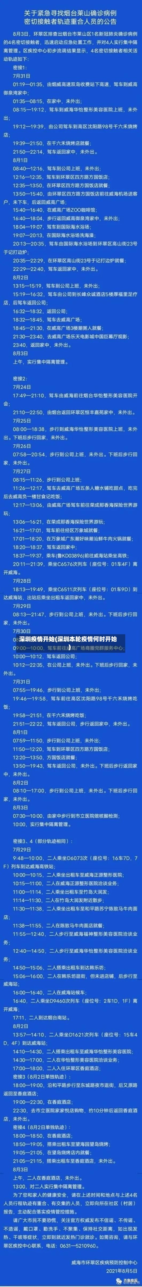 深圳疫情开始(深圳本轮疫情何时开始)