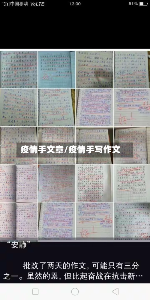 疫情手文章/疫情手写作文