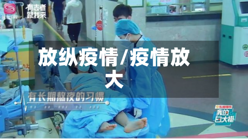 放纵疫情/疫情放大