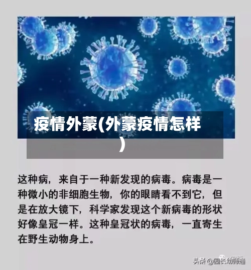 疫情外蒙(外蒙疫情怎样)
