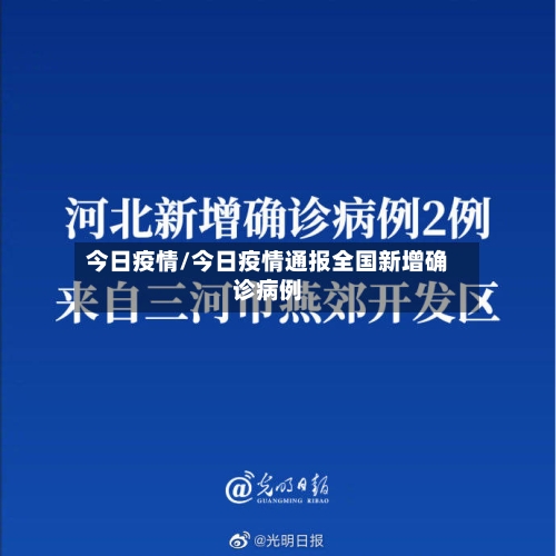今日疫情/今日疫情通报全国新增确诊病例